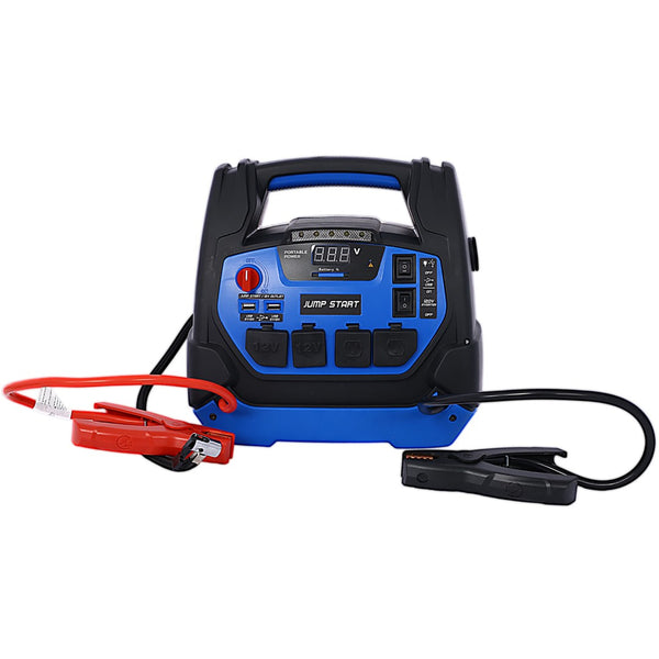 English Elm Rechargeable Jump Starter 1800a Agm Power Station with Air Compressor and Ac Outlets W46582326