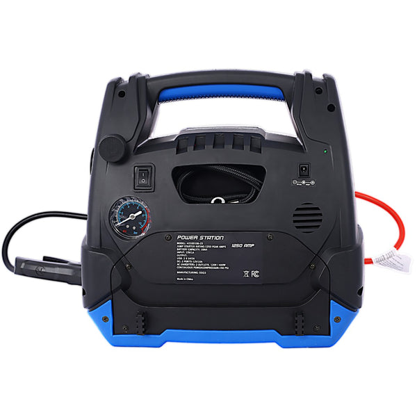 English Elm Rechargeable Jump Starter 1800a Agm Power Station with Air Compressor and Ac Outlets W46582326