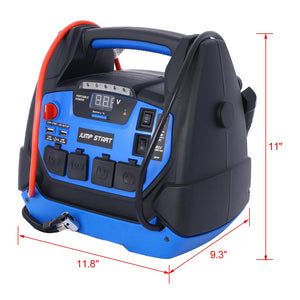 English Elm Rechargeable Jump Starter 1800a Agm Power Station with Air Compressor and Ac Outlets W46582326