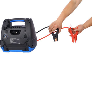 English Elm Rechargeable Jump Starter 1800a Agm Power Station with Air Compressor and Ac Outlets W46582326