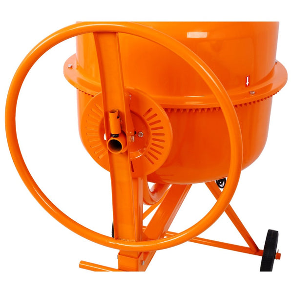 English Elm Cement Mixer 5 Cu Ft Electric Cast Iron Drum 650w Motor for Mortar Stucco Feed W46583821