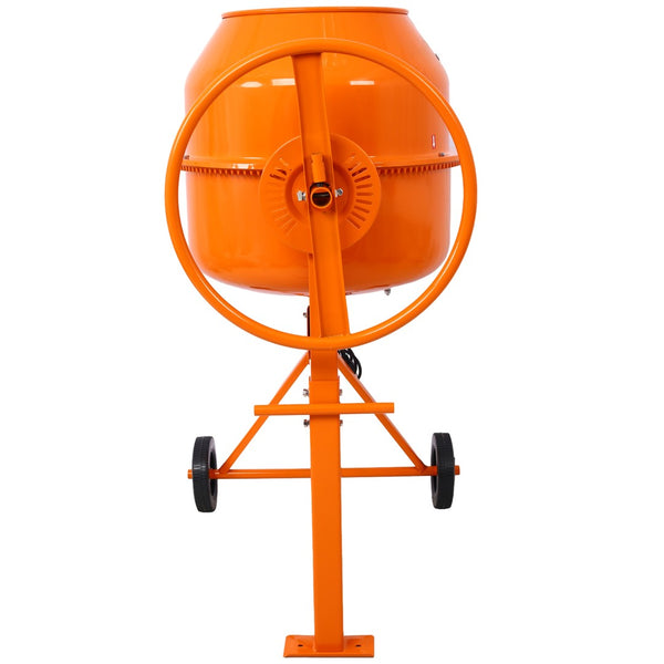 English Elm Cement Mixer 5 Cu Ft Electric Cast Iron Drum 650w Motor for Mortar Stucco Feed W46583821