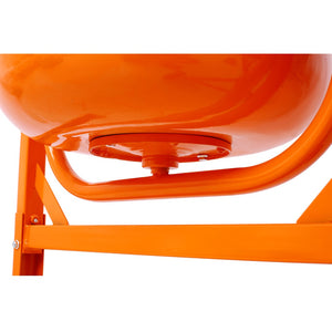 English Elm Cement Mixer 3 Cu Ft Cast Iron Drum Electric Portable Machine for Mortar and Stucco W46583822