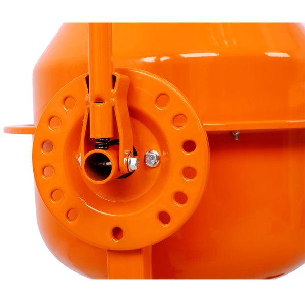 English Elm Cement Mixer 3 Cu Ft Cast Iron Drum Electric Portable Machine for Mortar and Stucco W46583822