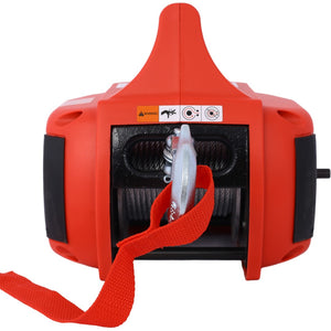 English Elm Drill Powered Portable Winch Hoist 750 Lb Capacity with 40 Ft Steel Wire Rope W46590007