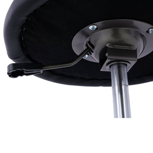 English Elm Pneumatic Swivel Rolling Mechanics Stool with Foam Cushion and Heavy Duty Shop Casters Gray W46590155