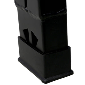 English Elm Pneumatic Mechanic Rolling Stool with Swivel Seat Wire Shelf and Heavy Gauge Steel Frame Black W46590157