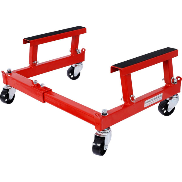 English Elm Atv Motorcycle Engine Cradle Dolly Heavy Duty Welded Steel Frame with Swivel Casters W46592177