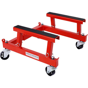 English Elm Atv Motorcycle Engine Cradle Dolly Heavy Duty Welded Steel Frame with Swivel Casters W46592177