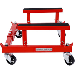 English Elm Atv Motorcycle Engine Cradle Dolly Heavy Duty Welded Steel Frame with Swivel Casters W46592177