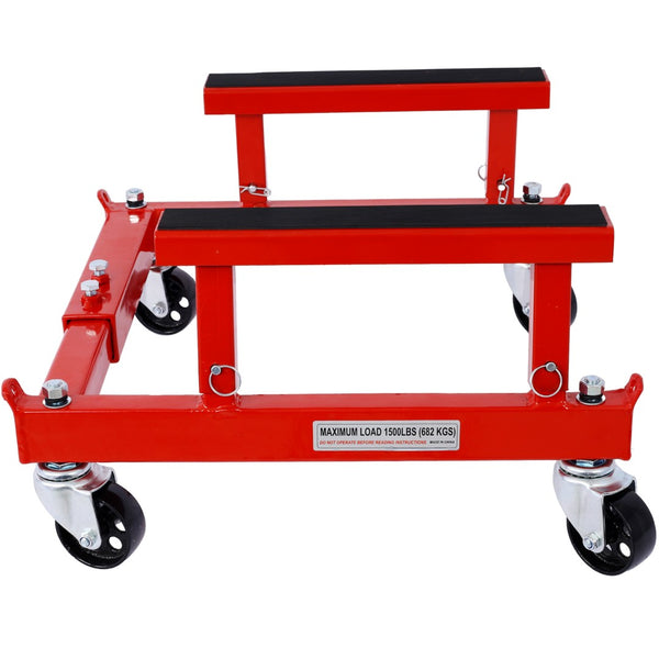 English Elm Atv Motorcycle Engine Cradle Dolly Heavy Duty Welded Steel Frame with Swivel Casters W46592177