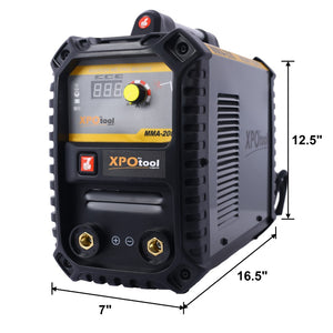 English Elm 110/220v Dual Voltage Igbt Inverter Welder 200a Stick Arc with Digital Lcd Panel W46594406
