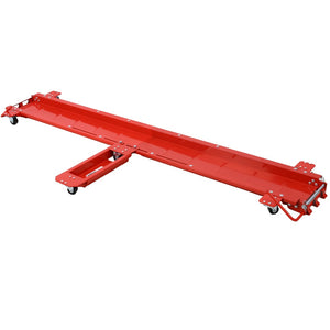 English Elm Motorcycle Dolly Heavy Duty Steel Garage Storage Mover with Six Swivel Casters Red W46594604