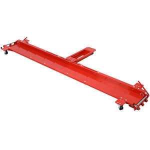 English Elm Motorcycle Dolly Heavy Duty Steel Garage Storage Mover with Six Swivel Casters Red W46594604