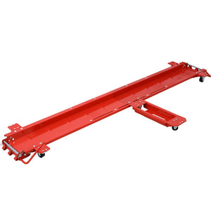 English Elm Motorcycle Dolly Heavy Duty Steel Garage Storage Mover with Six Swivel Casters Red W46594604