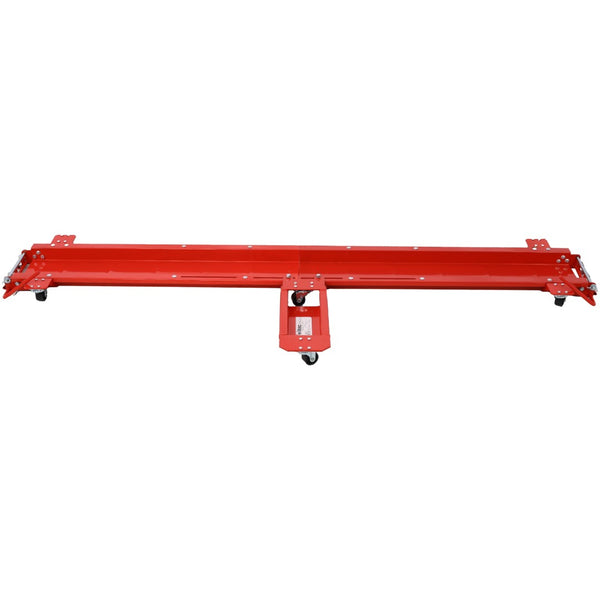 English Elm Motorcycle Dolly Heavy Duty Steel Garage Storage Mover with Six Swivel Casters Red W46594604