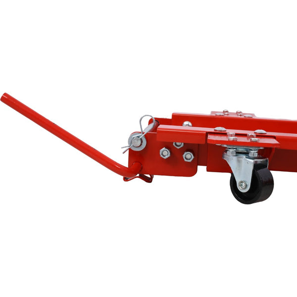 English Elm Motorcycle Dolly Heavy Duty Steel Garage Storage Mover with Six Swivel Casters Red W46594604