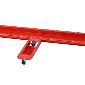English Elm Motorcycle Dolly Heavy Duty Steel Garage Storage Mover with Six Swivel Casters Red W46594604