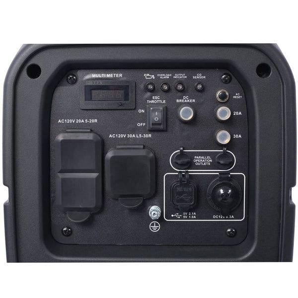 English Elm 3500 Watt Inverter Generator Pure Sine Wave Power with CO Sensor for RV Camping W465P143533