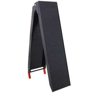 English Elm Truck Loading Ramps Folding Aluminum Alloy Non-slip 1500 Lb Capacity Atv Utv Pickup W465P144246