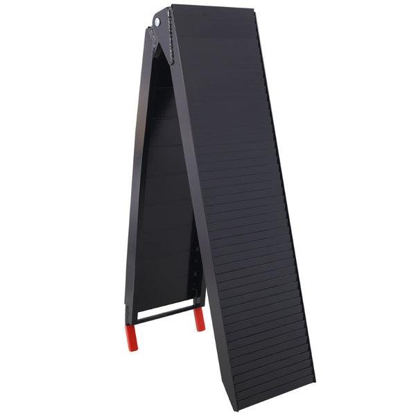 English Elm Truck Loading Ramps Folding Aluminum Alloy Non-slip 1500 Lb Capacity Atv Utv Pickup W465P144246