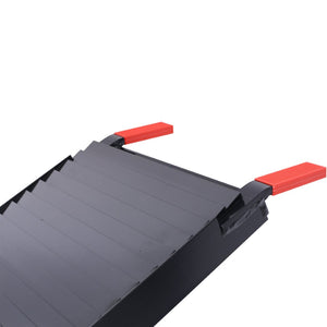 English Elm Truck Loading Ramps Folding Aluminum Alloy Non-slip 1500 Lb Capacity Atv Utv Pickup W465P144246