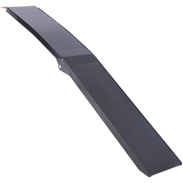 English Elm Truck Loading Ramps Folding Aluminum Alloy Non-slip 1500 Lb Capacity Atv Utv Pickup W465P144246