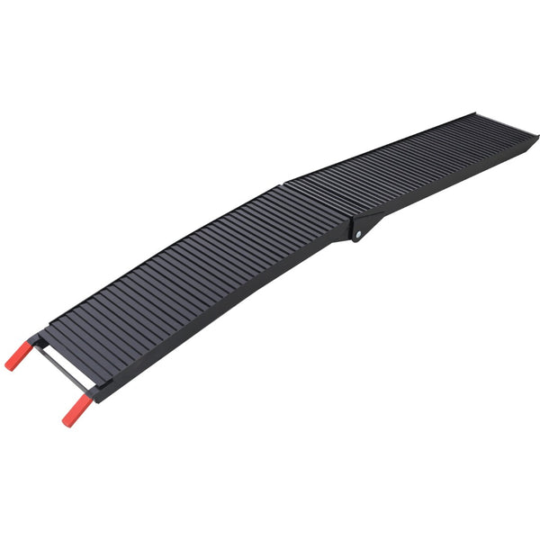 English Elm Truck Loading Ramps Folding Aluminum Alloy Non-slip 1500 Lb Capacity Atv Utv Pickup W465P144246