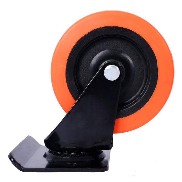 English Elm Plastic Mechanic Creeper Blow Molded Hdpe Body Padded Headrest Dual Tool Trays 440 Lb Orange W465P144539