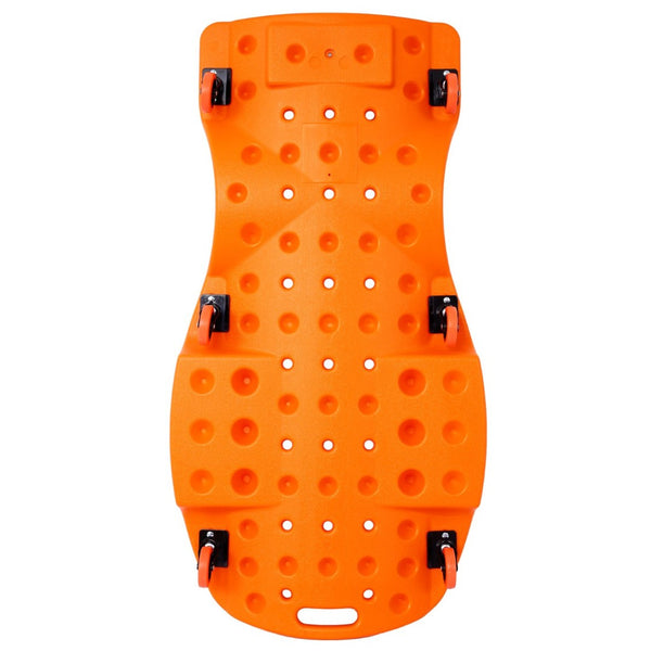 English Elm Plastic Mechanic Creeper Blow Molded Hdpe Body Padded Headrest Dual Tool Trays 440 Lb Orange W465P144539