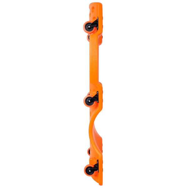 English Elm Plastic Mechanic Creeper Blow Molded Hdpe Body Padded Headrest Dual Tool Trays 440 Lb Orange W465P144539