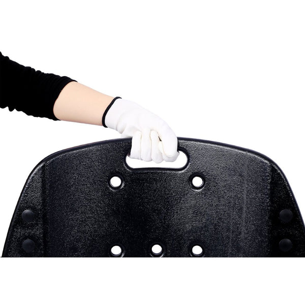 English Elm Plastic Mechanic Creeper Blow Molded Hdpe Body Padded Headrest Dual Tool Trays 440 Lb Black W465P144540