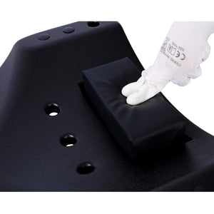 English Elm Plastic Mechanic Creeper Blow Molded Hdpe Body Padded Headrest Dual Tool Trays 440 Lb Black W465P144540