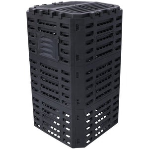 English Elm Garden Composter Bin Recycled Plastic 132 Gallon Outdoor Aerating Soil Builder W465P144578