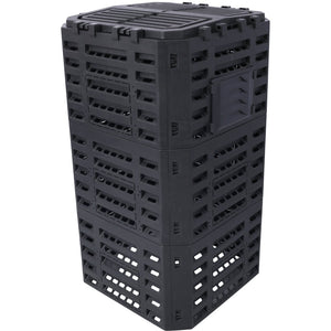 English Elm Garden Composter Bin Recycled Plastic 132 Gallon Outdoor Aerating Soil Builder W465P144578