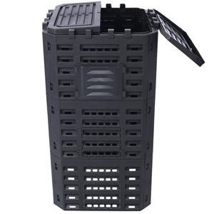 English Elm Garden Composter Bin Recycled Plastic 132 Gallon Outdoor Aerating Soil Builder W465P144578