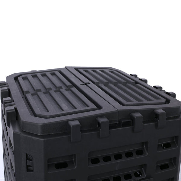 English Elm Garden Composter Bin Recycled Plastic 132 Gallon Outdoor Aerating Soil Builder W465P144578