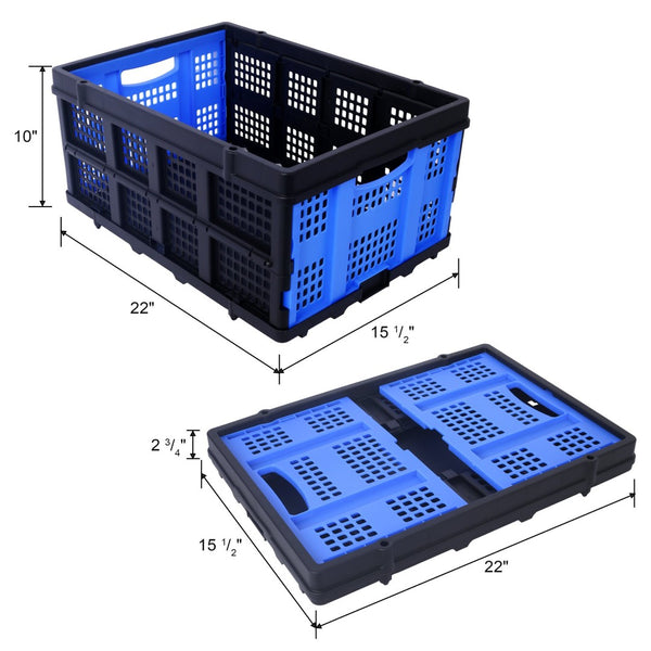 English Elm Collapsible Utility Cart Two Tier Aluminum Steel Frame Foldable Shopping Hauler W465P145345