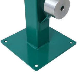 English Elm Pedestal Floor Mount Metal Bender with 7 Round Dies and Powder Coated Steel Frame Green W465P145719