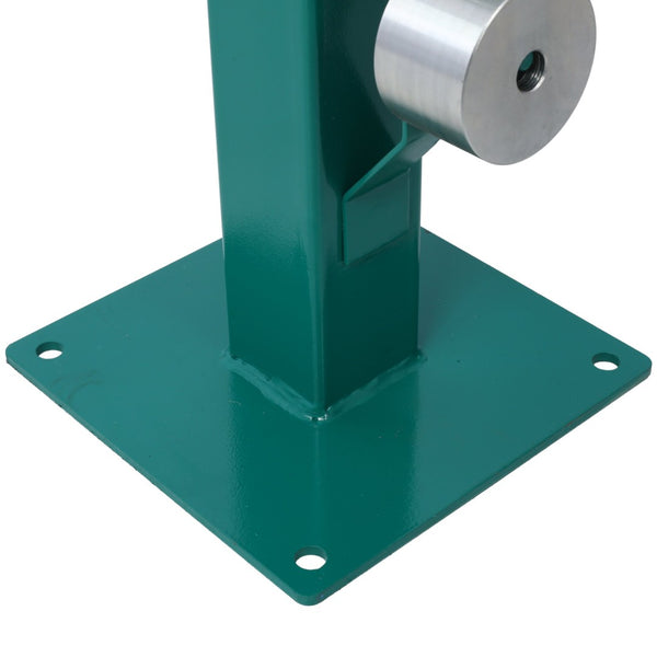 English Elm Pedestal Floor Mount Metal Bender with 7 Round Dies and Powder Coated Steel Frame Green W465P145719