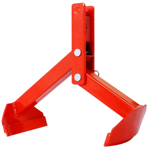 English Elm Steel Drum Lifter Carbon Forklift Attachment 1100 Lb Tong Grip Warehouse Tool W465P146665