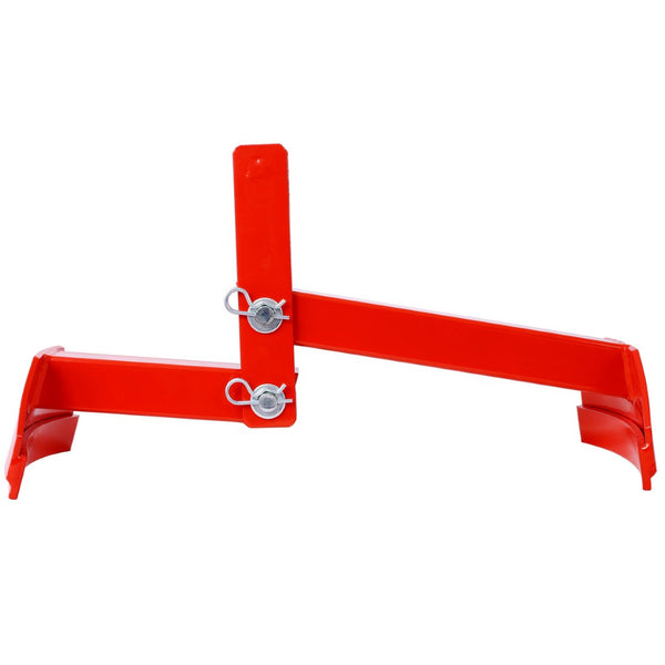 English Elm Steel Drum Lifter Carbon Forklift Attachment 1100 Lb Tong Grip Warehouse Tool W465P146665