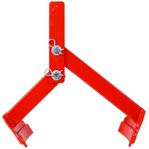 English Elm Steel Drum Lifter Carbon Forklift Attachment 1100 Lb Tong Grip Warehouse Tool W465P146665