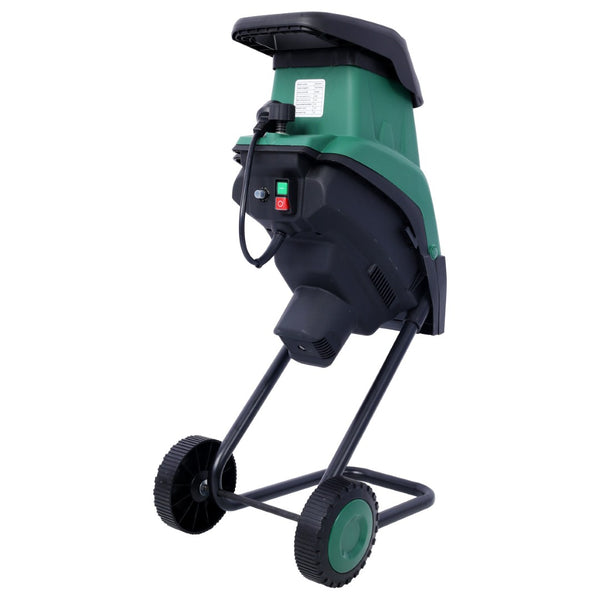 English Elm 15amp Electric Garden Shredder 2600w Motor Portable Mulcher with 60l Bag and Wheels W465P146809