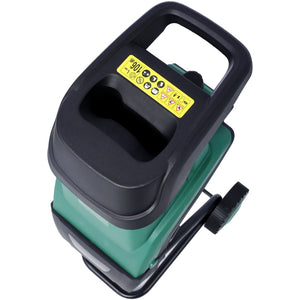 English Elm 15amp Electric Garden Shredder 2600w Motor Portable Mulcher with 60l Bag and Wheels W465P146809