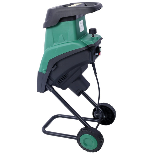 English Elm 15amp Electric Garden Shredder 2600w Motor Portable Mulcher with 60l Bag and Wheels W465P146809