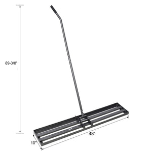 English Elm Lawn Leveling Rake Wide Steel Drag Tool for Golf Courses Gardens and Turf Care W465P147717
