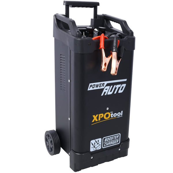 English Elm 12v and 24v Wheeled Jump Starter Charger with Dial Display Telescopic Handle Shop Use W465P147925