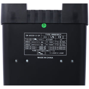 English Elm 12v and 24v Wheeled Jump Starter Charger with Dial Display Telescopic Handle Shop Use W465P147925