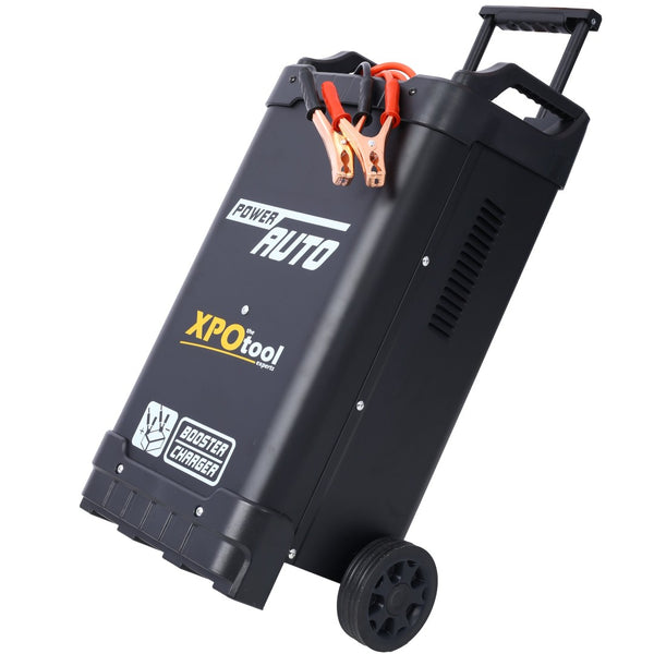 English Elm 12v and 24v Wheeled Jump Starter Charger with Dial Display Telescopic Handle Shop Use W465P147925
